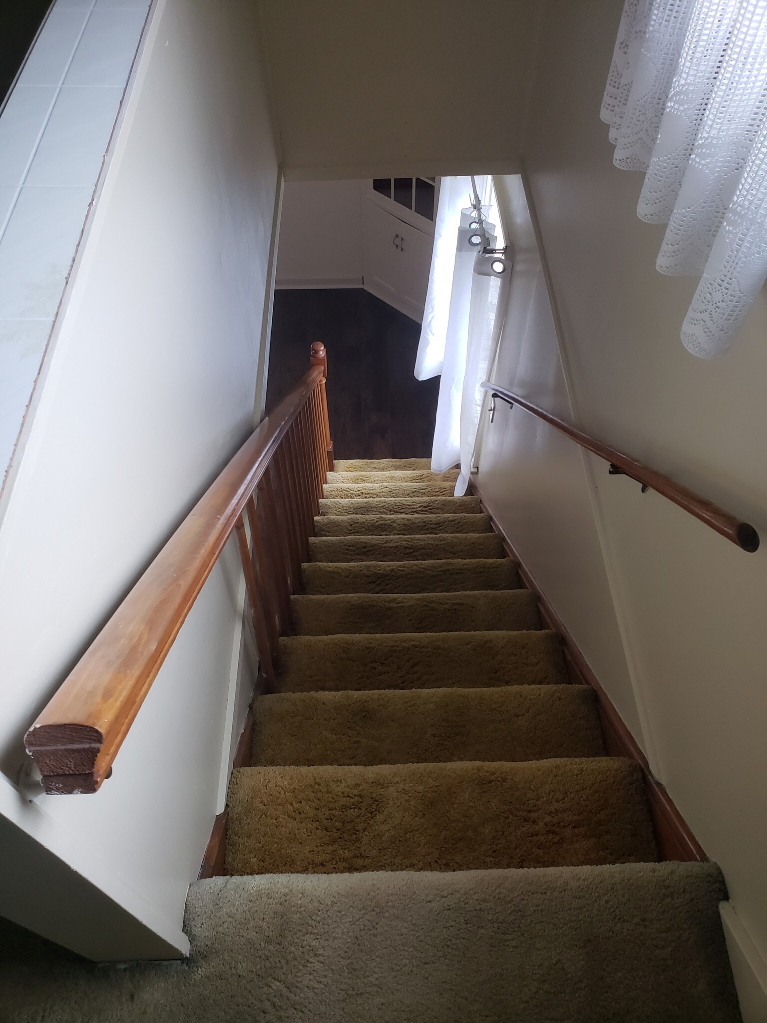 Stairs from Loft to First Floor - 105 Olive St