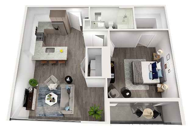 B5A Adrian 765 sq ft 1-1 - Aspire Post Oak