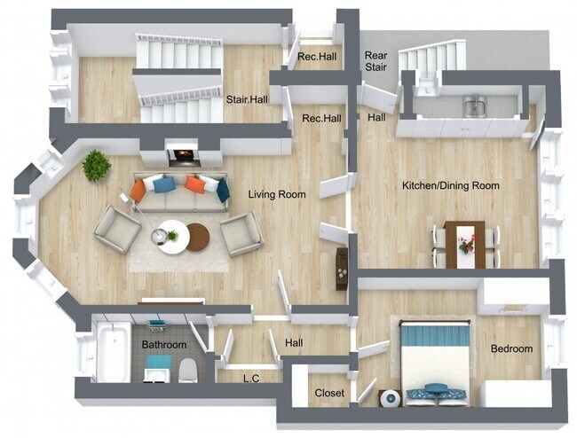 1Bd1ba Living Rm, Eat In #622 - 612-626 Sheridan Rd