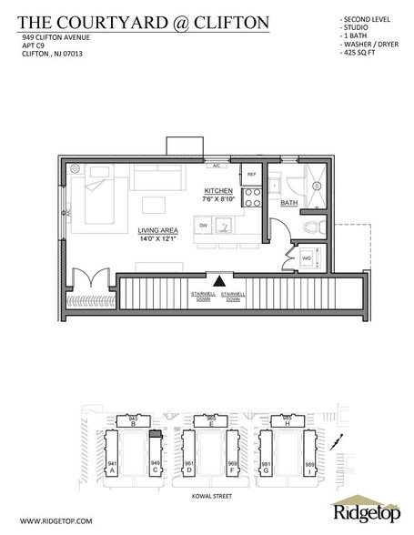 Interior Photo - The Courtyard @ Clifton: In-Unit Washer & ...