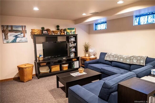 Finished basement family room - 214 Alps Rd
