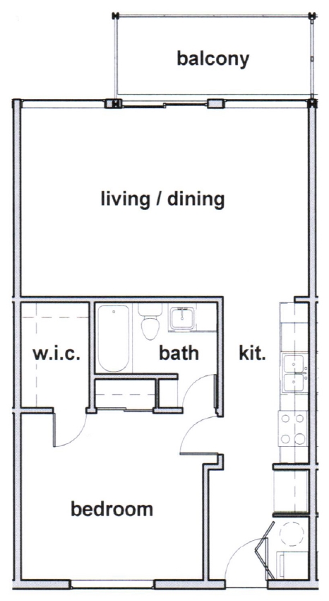 Floorplan - 1010 South Flores