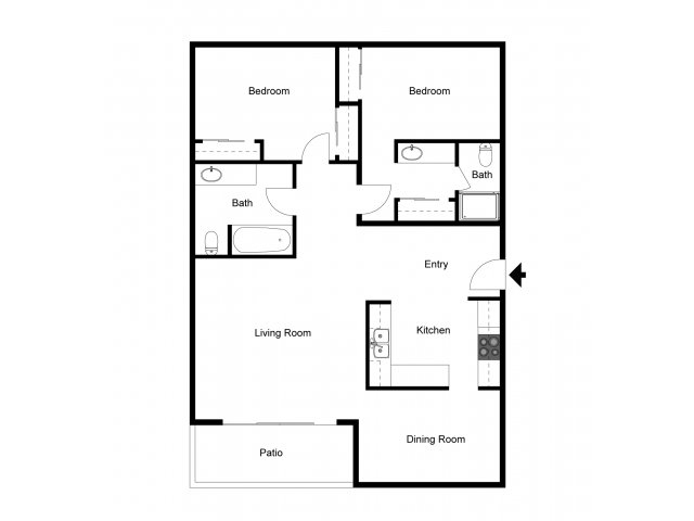 2X2A - Parc at 5 Apartments