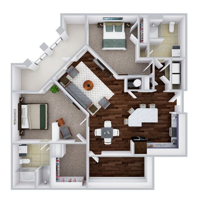 Bronzino 2C-A | 1 bed / 1 bath - The Alloro at University Groves