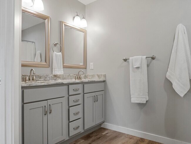 Primary bath with dual vanities - 105 Bobby Ridge Dr