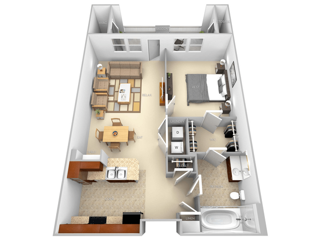 Floorplan - The Villagio Apartments