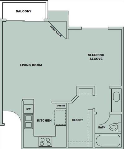 Floorplan - Parc Pointe Apartments