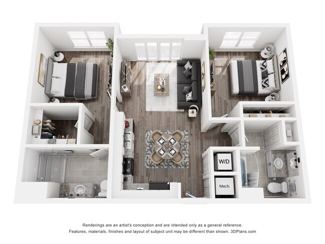 Floorplan - Courtside Apartments II