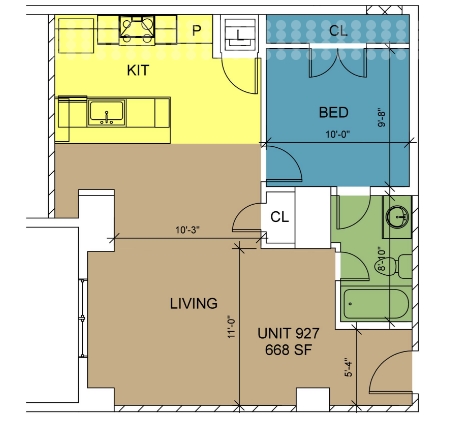 Floorplan - 8th and Main