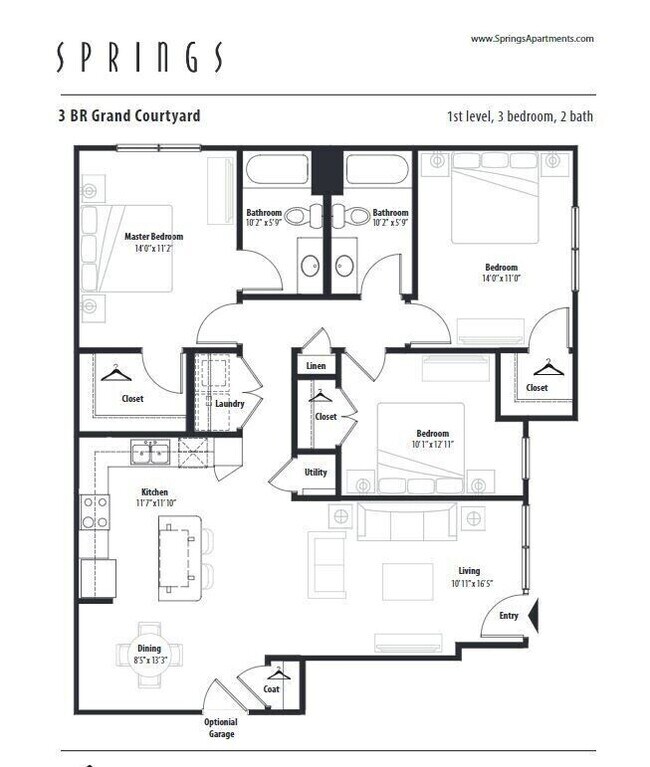 Floorplan - Springs at Stadium Village