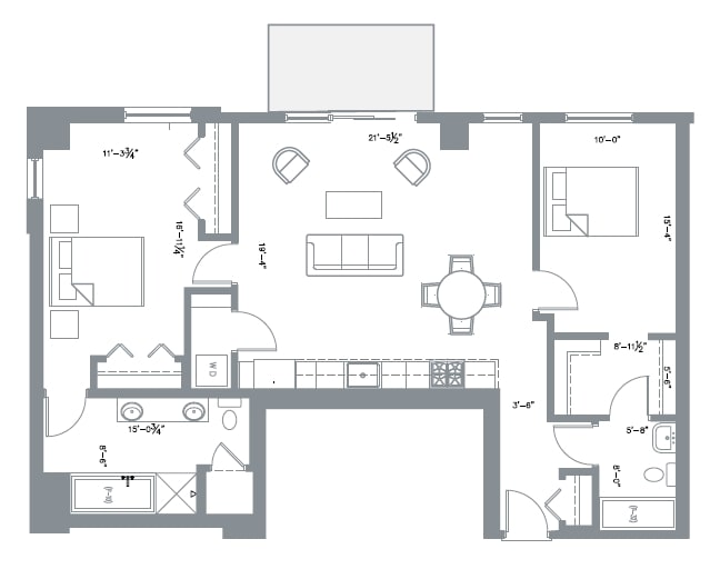 2BR/2BA - Watermark Condos