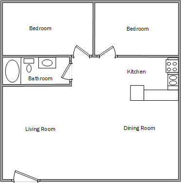 Floorplan - Cedar Hollow Apartments