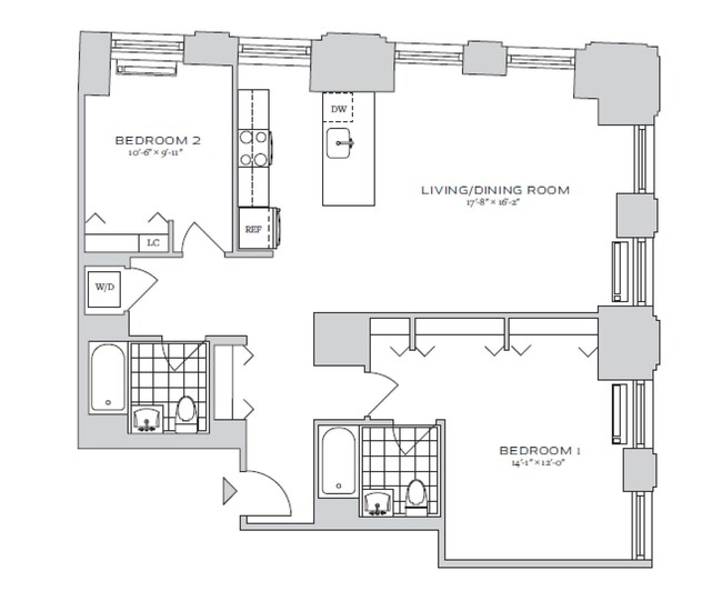 Floorplan - 70 Pine Apartments