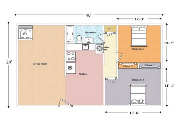 Building Photo - Second Floor 2bed/1bath Apartment in Green...