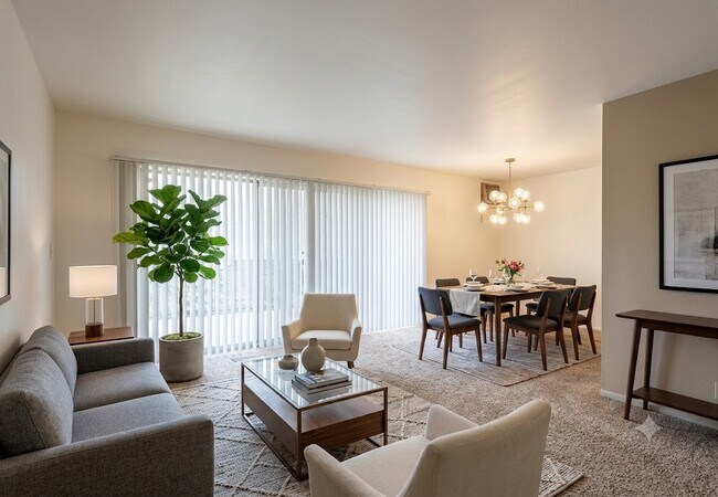 Two Bedroom Livingroom & Dining Room - Westgate Manor