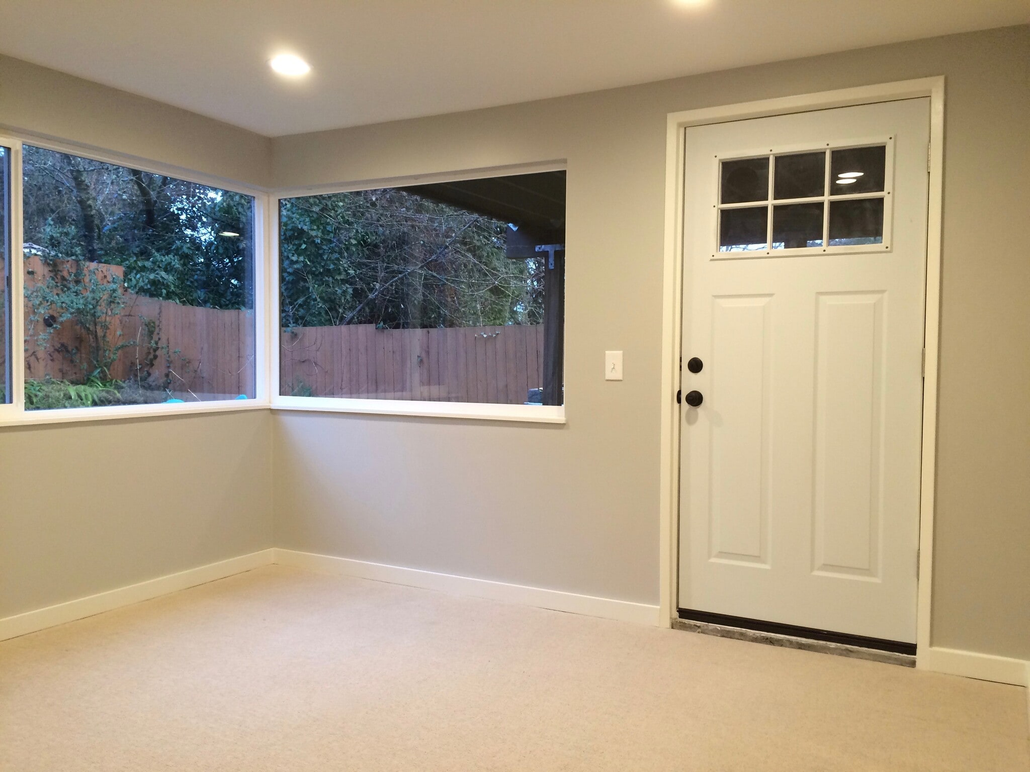 Front room of apartment, used by last tenant as living room and had her dining table in it as well. - 3518 Northeast 94th Street