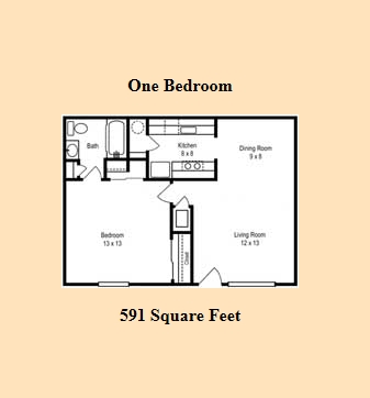 1BR/1BA - Serenity Apartments at the Park