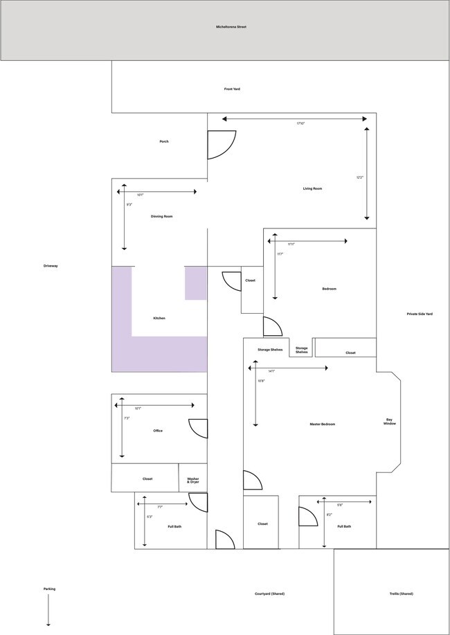 Floor Layout - 663 Micheltorena St