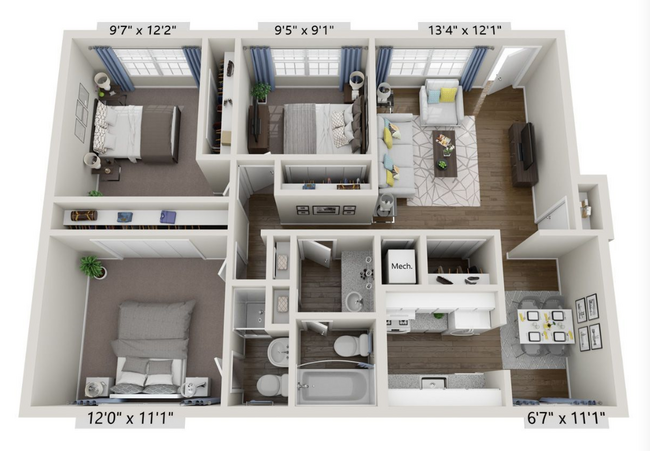 Floorplan - The Commons at Briarwood Park