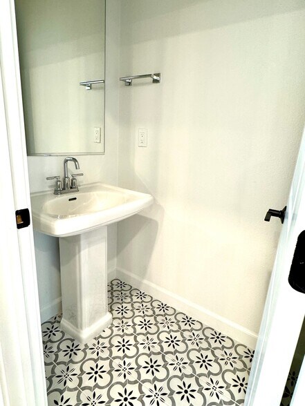 Half bath on second floor. - 14350 Savannah Ct