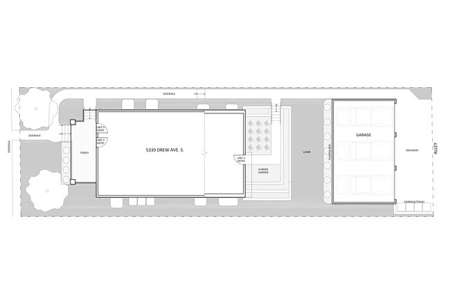 5337 - 5339 Drew Ave S (Site Plan) - 5337 Drew Ave S
