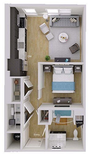 Floorplan - Foster on the Park Apartments