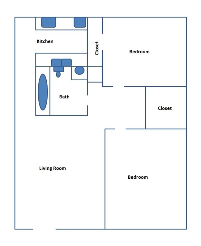 2BR/1BA - Sunflower Apartments