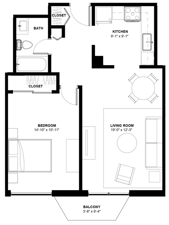 Floorplan - 1250 Lasalle