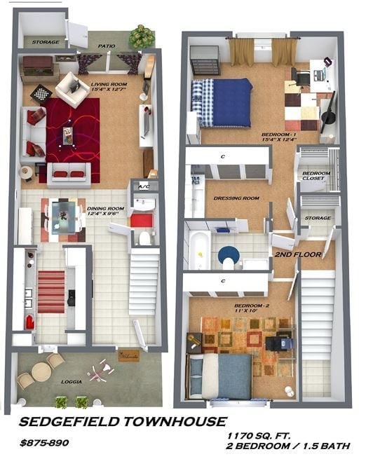 Sedgefield Townhome - Sedgefield Apartments