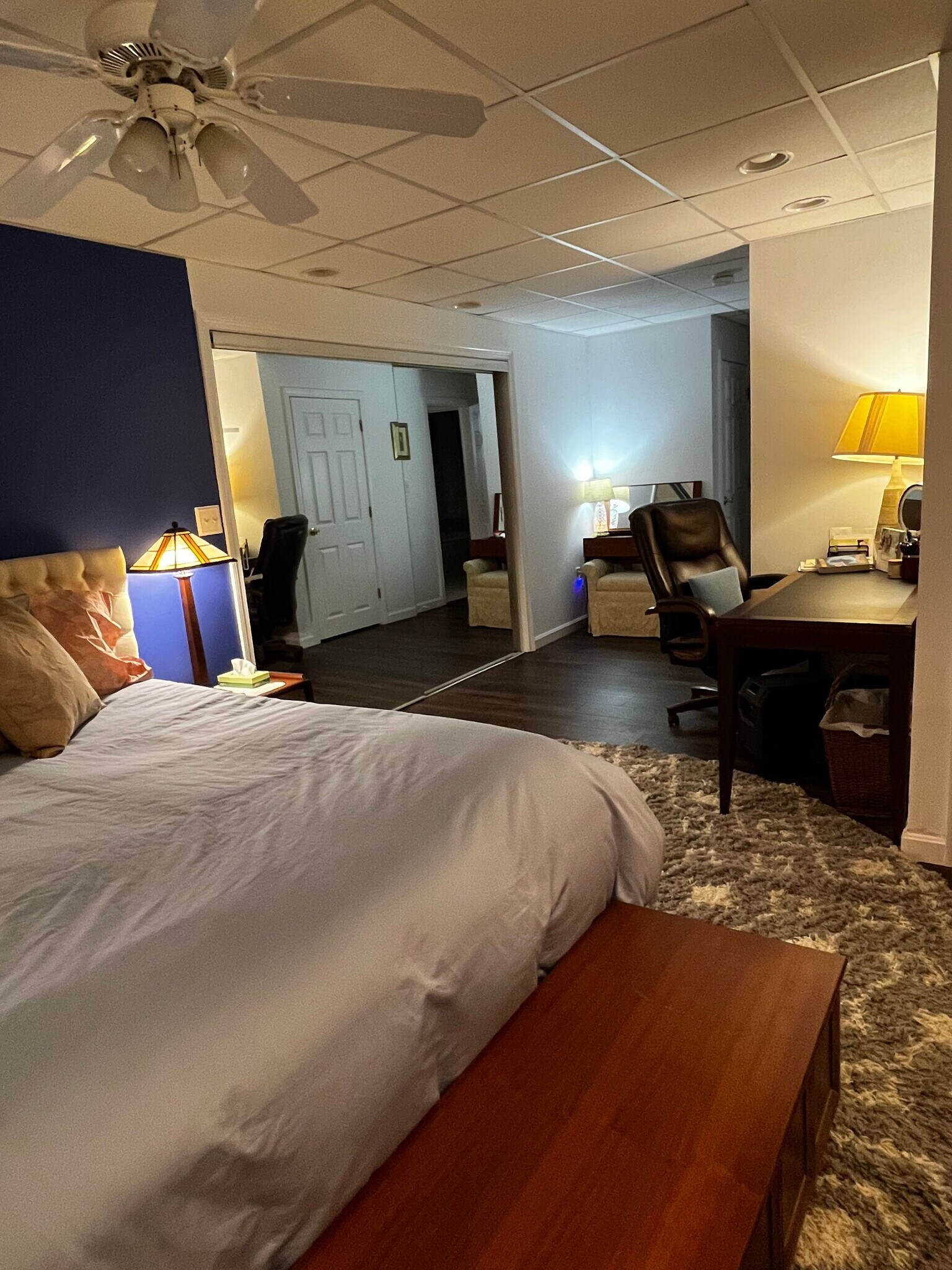 Large bedroom & 15’ mirror closet (1 of 2) - 142R Page Rd