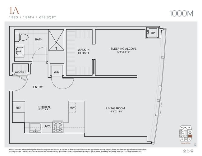 Floorplan - 1000M