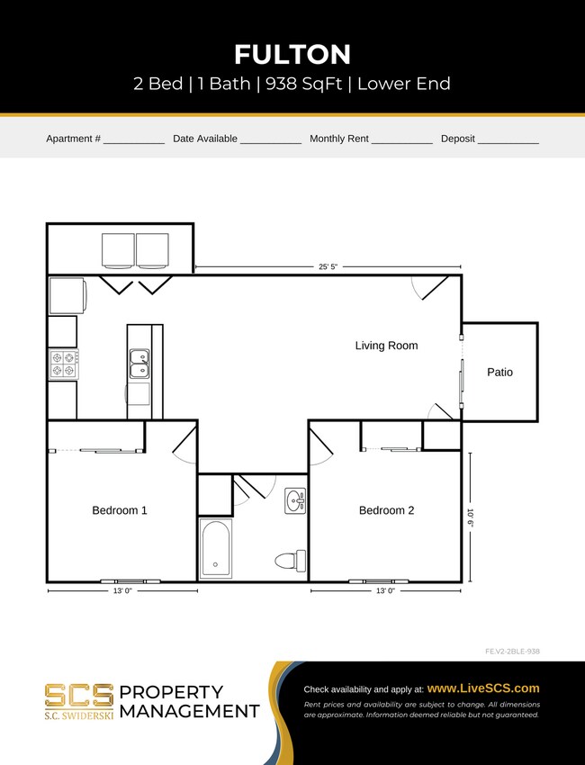 Floorplan - SCS Chilton Apartment Community