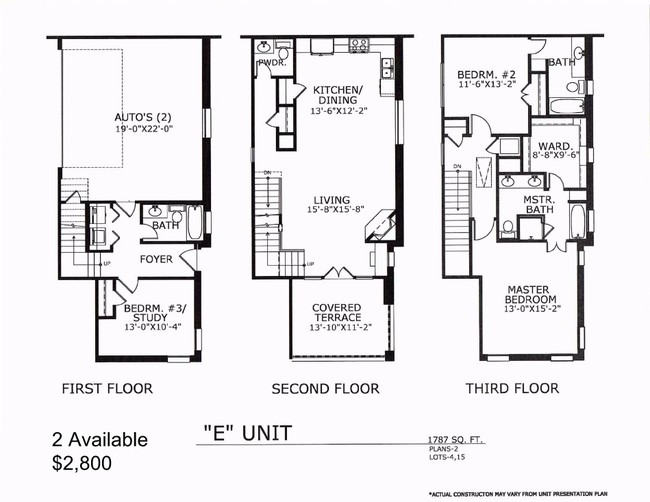Floorplan - Hartford Townhomes