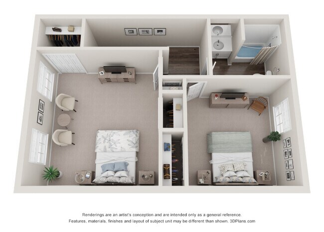 Floorplan - Colonial Towne Apartments