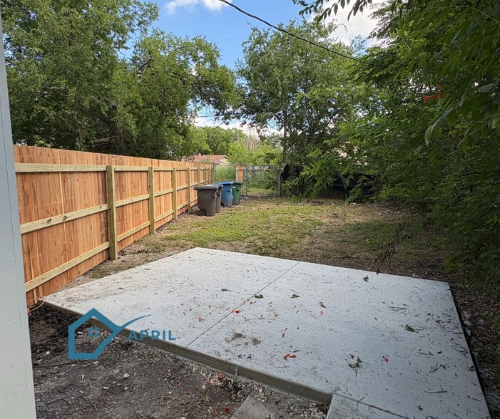 private backyard - 1927 W Mayfield Blvd