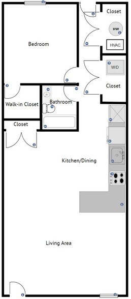 Floor plan not to scale - 812 Kentucky Ave SE