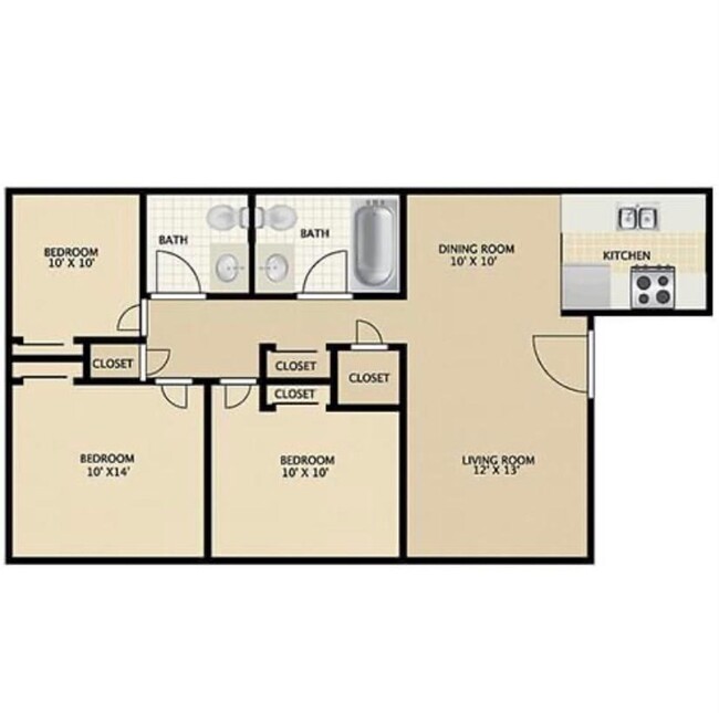 Floorplan - Sky Landing Apartments