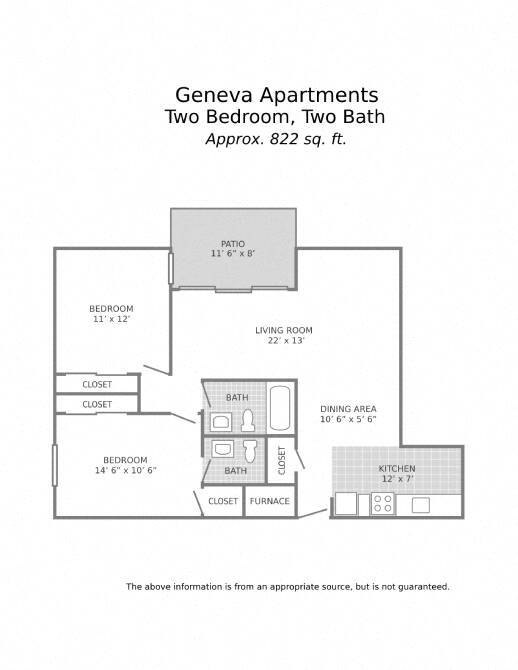 Floorplan - Geneva Apartments