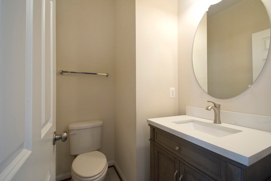 2nd Powder room on Living Room Level - 105 Gristmill Ct