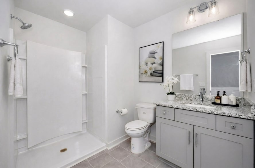 Spa-like mornings. Sleek, clean lines and modern fixtures to start your day right. - 2512 Freeman Rd SW