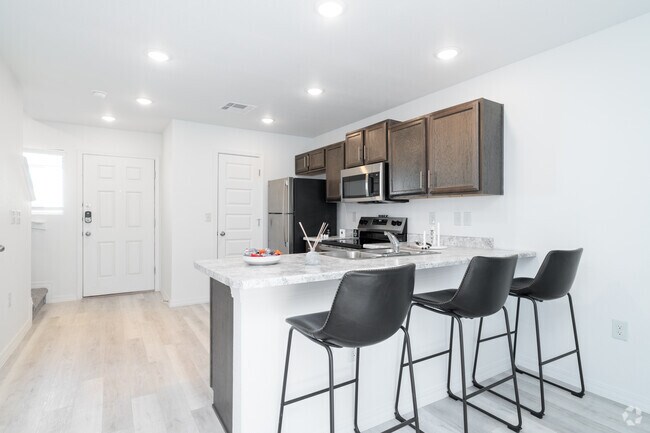 2BR, 2.5BA - 1,055SF - Kitchen - The Reserve Townhomes