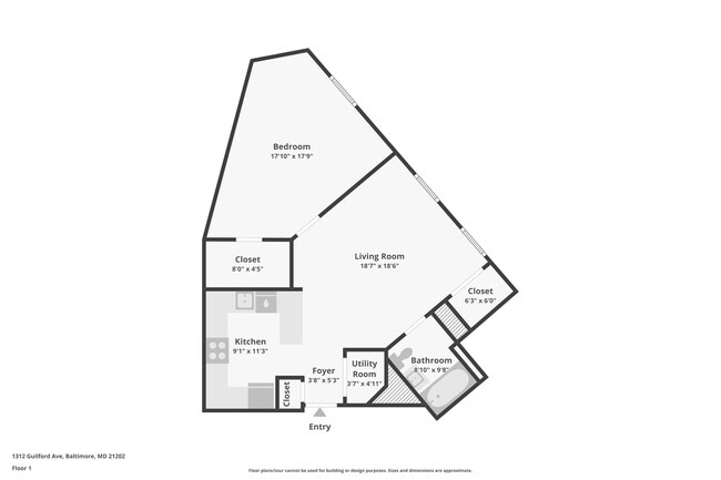 Floorplan - Printers Square Apartments