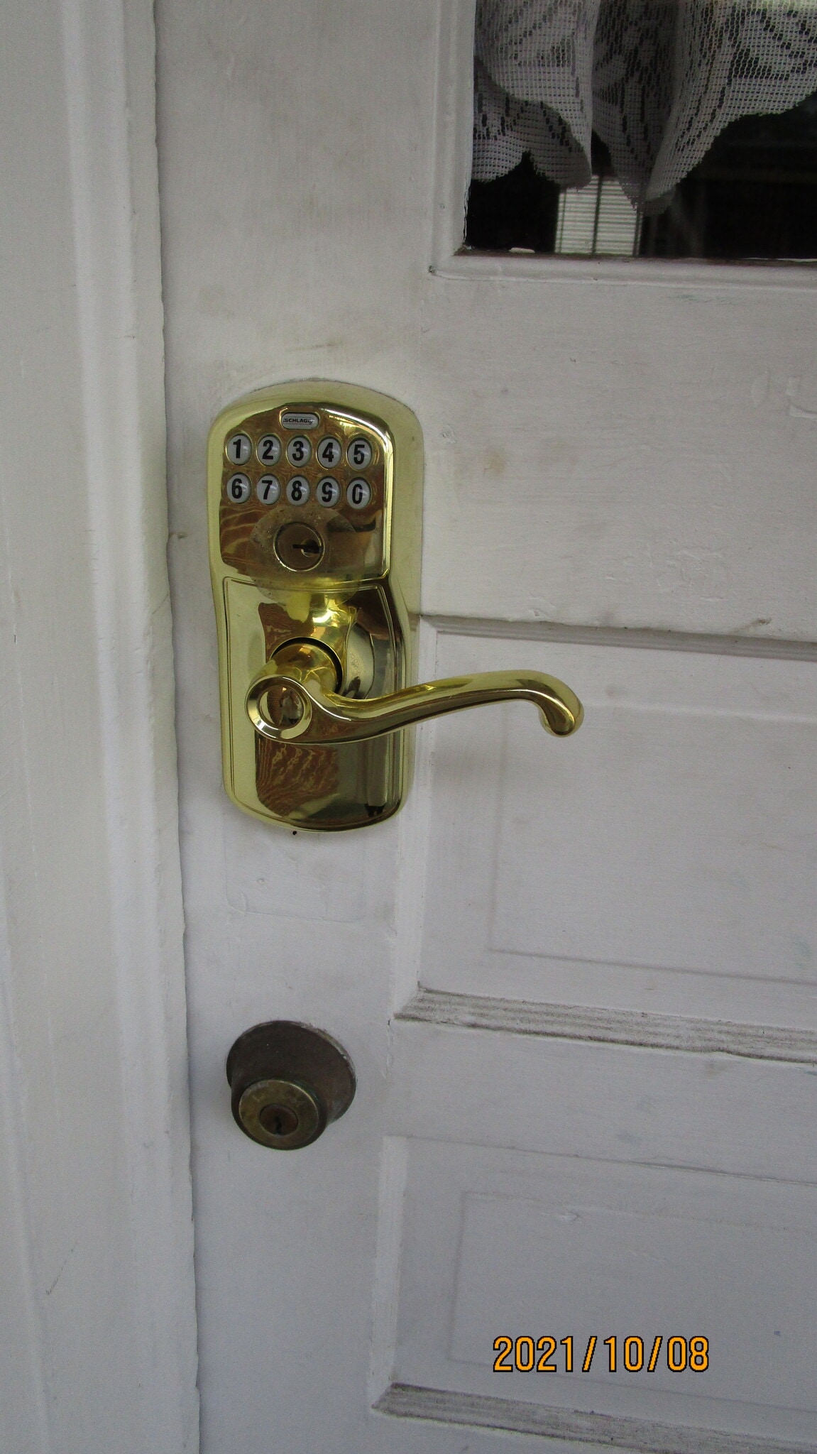 keyless entry at back door - 459 Main St