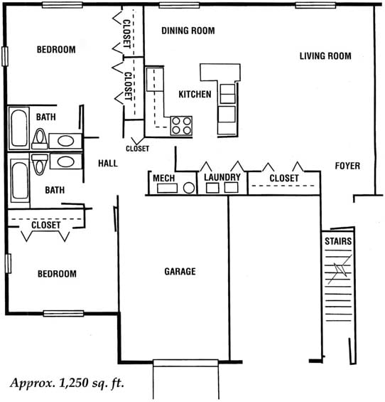 2BR/2BA - Sheridan Mews Apartments