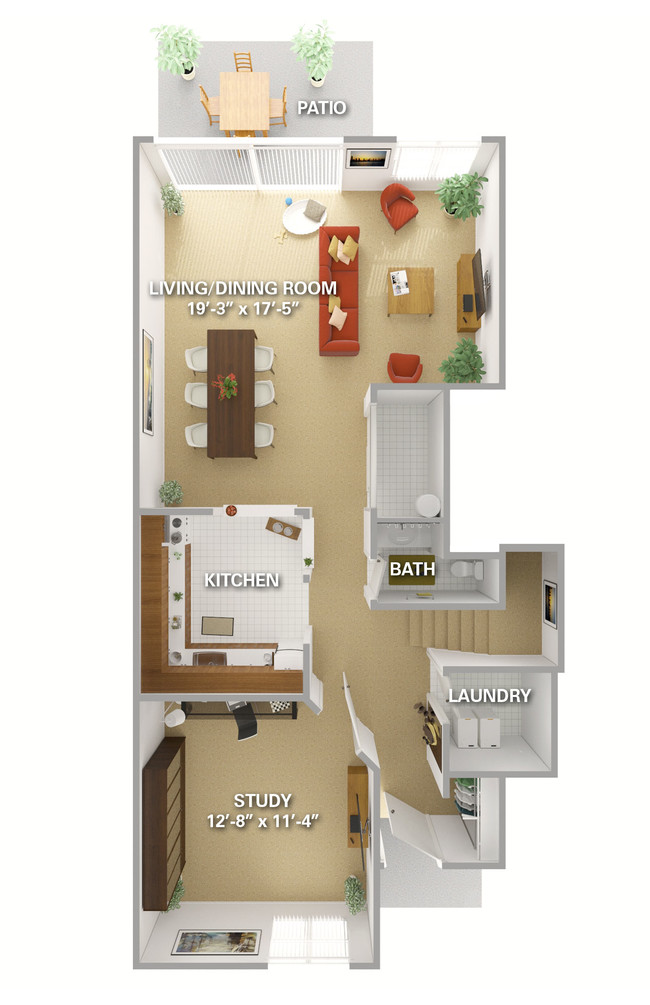 Evergreen (Ground Level) - Arbors at Raintree