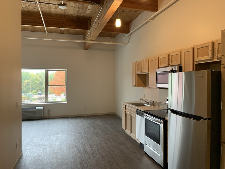 High Exposed Ceilings in Main St Side Units - 202 Valley Green Sq
