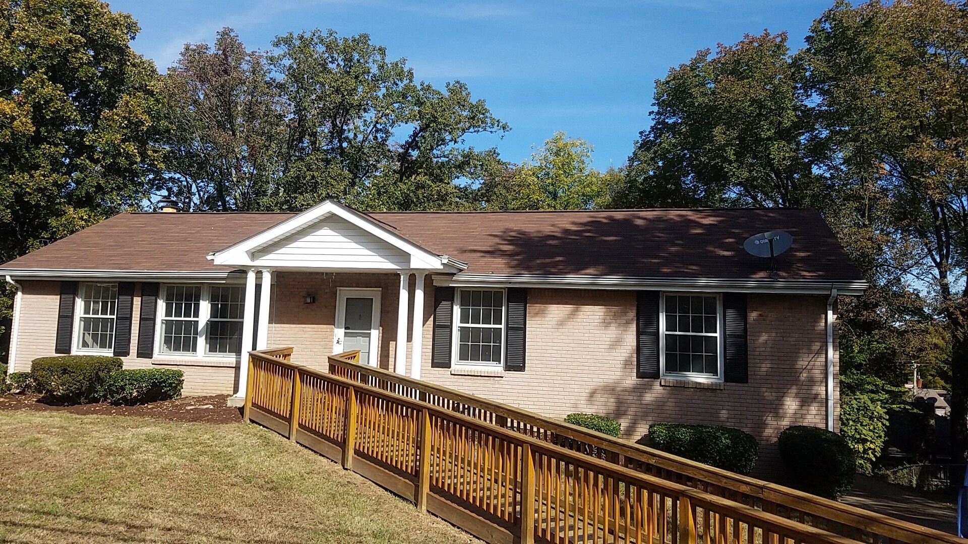 Front view facing Edge O Lake. Wheel chair ramp will remain. - 2614 Edge O Lake Dr