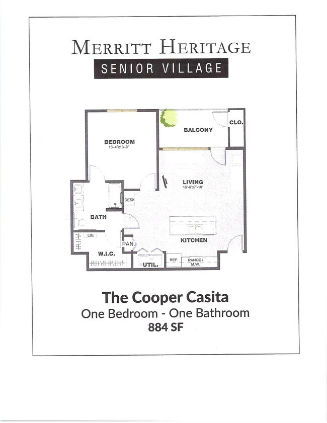 Floorplan - Merritt Heritage Senior Village Apartments