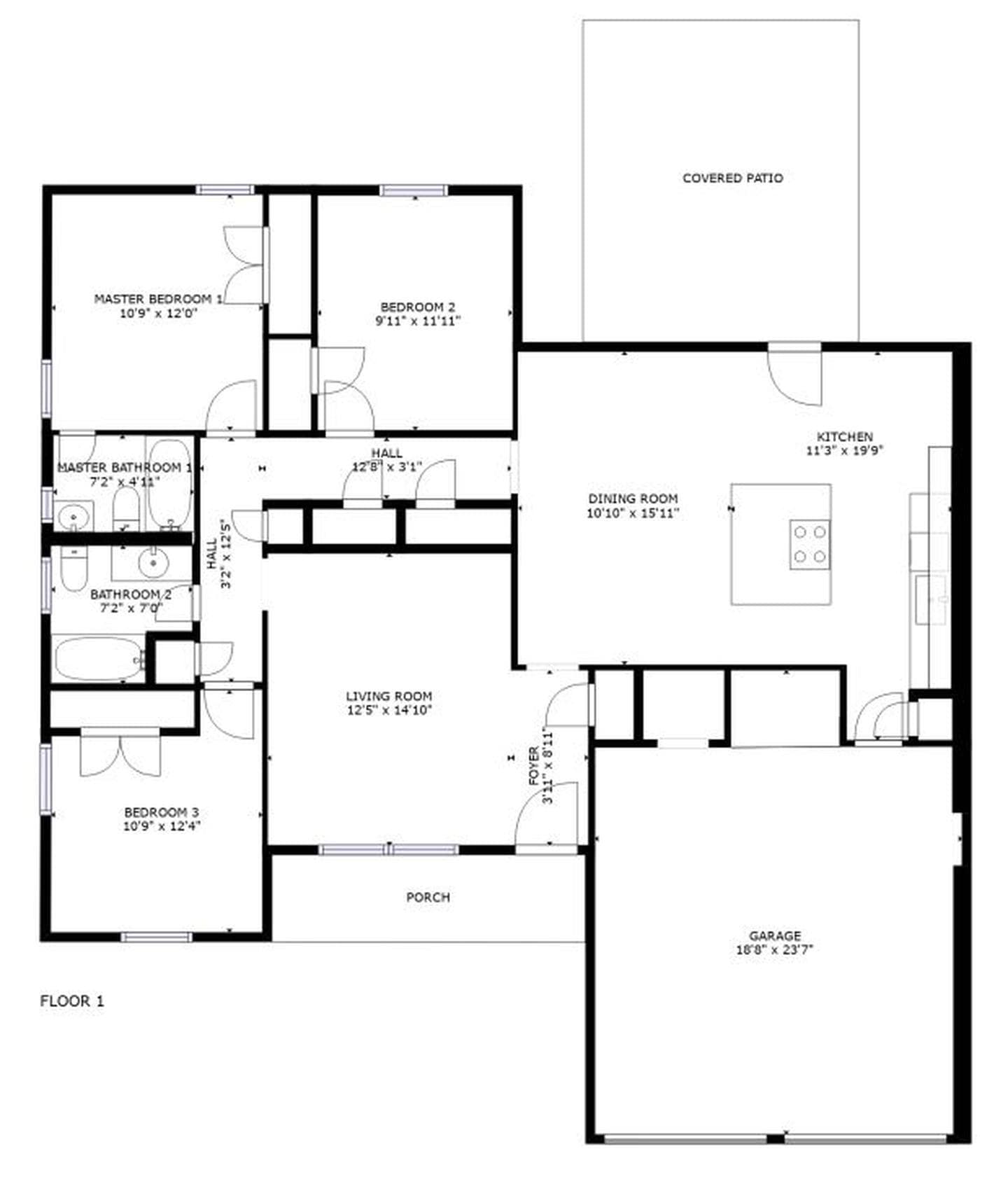 Building Photo - Sleekly updated Richardson home with shady backyard & patio