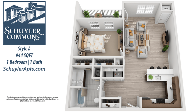 Floorplan - Schuyler Commons